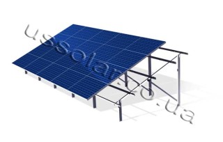 On-ground solar mounting structure 4-row